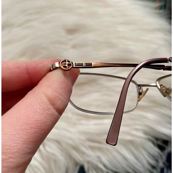 Giorgio Armani prescription eyeglasses FRAMES GA 342 gold metal
